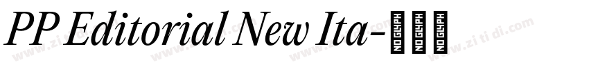 PP Editorial New Ita字体转换